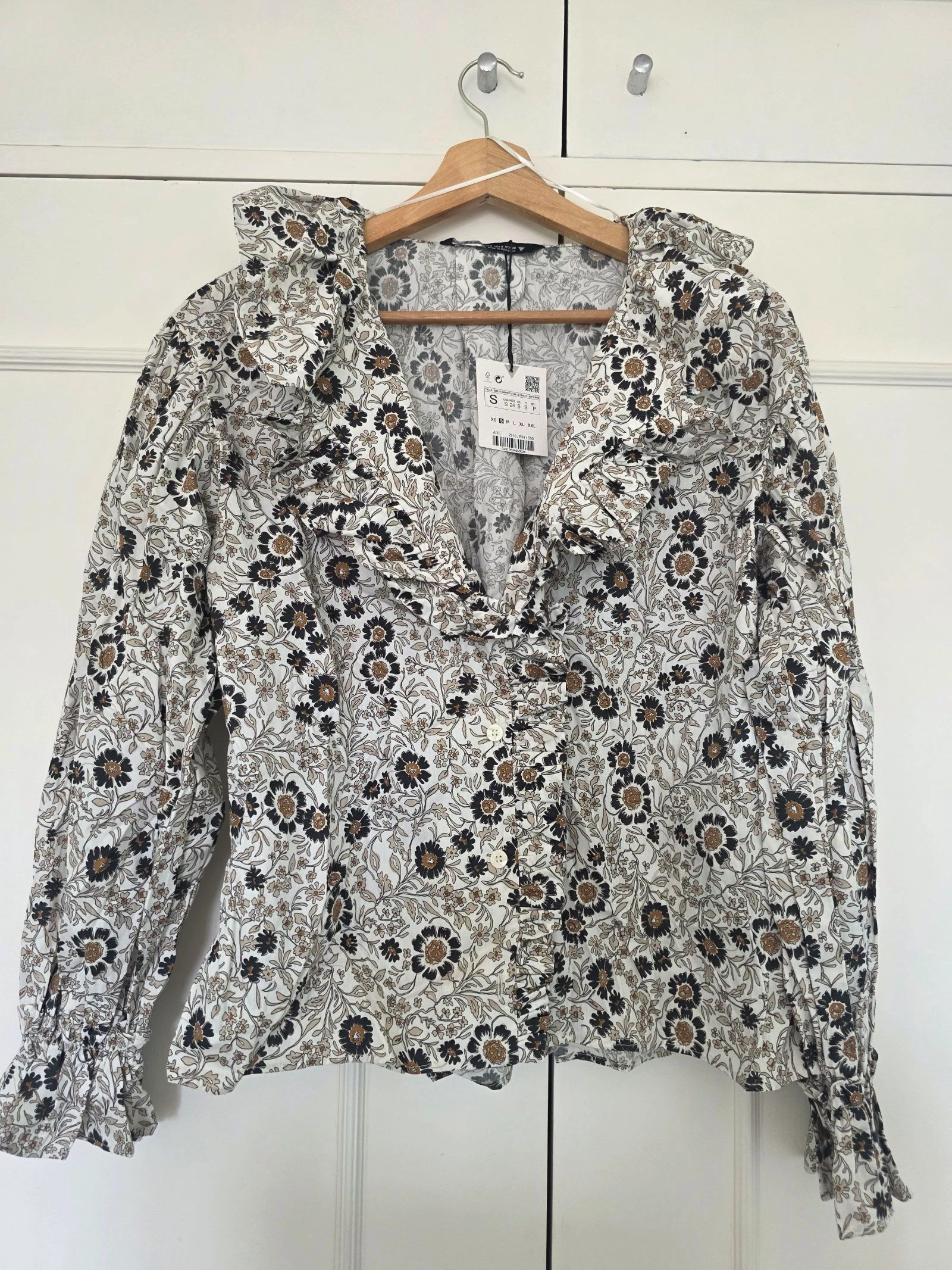 Blusa Bege/Castanha Nova | Zara | T.S